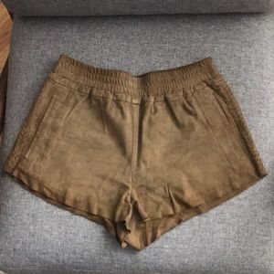 Topshop suede shorts